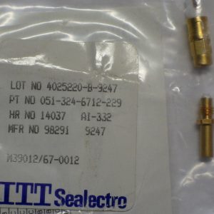 CONNECTOR,PLUG,ELEC P/N M39012/67-0012